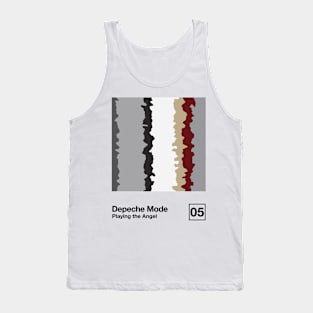 Playing The Angel / Minimal Style Graphic Artwork Design Tank Top